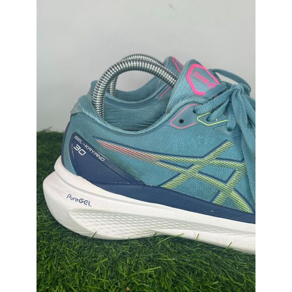 ASICS GEL-Kayano 30 Women’s Running Shoes Blue Pink Size 8.5 - Picture 4 of 9